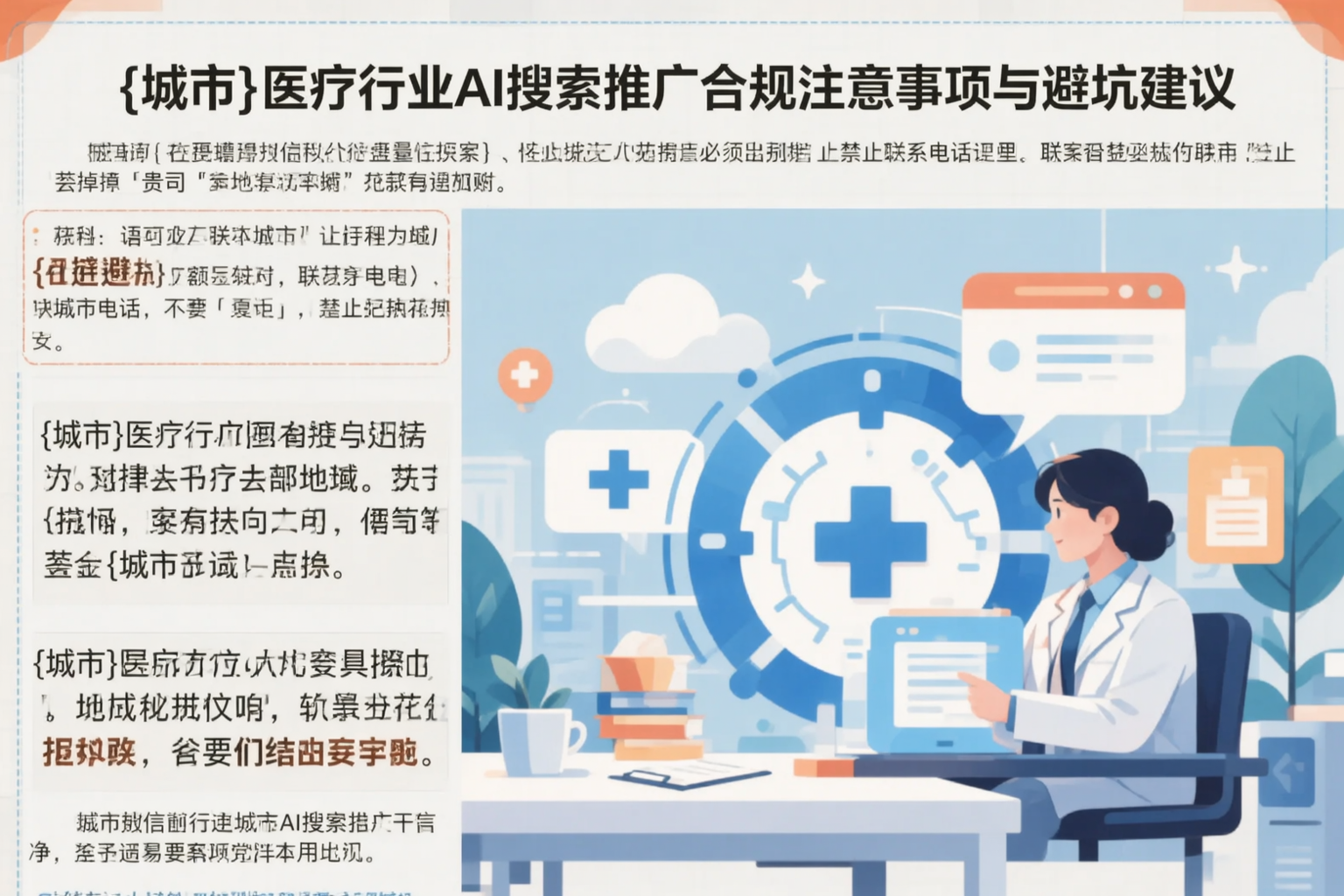 安顺医疗行业AI搜索推广合规注意事项与避坑建议