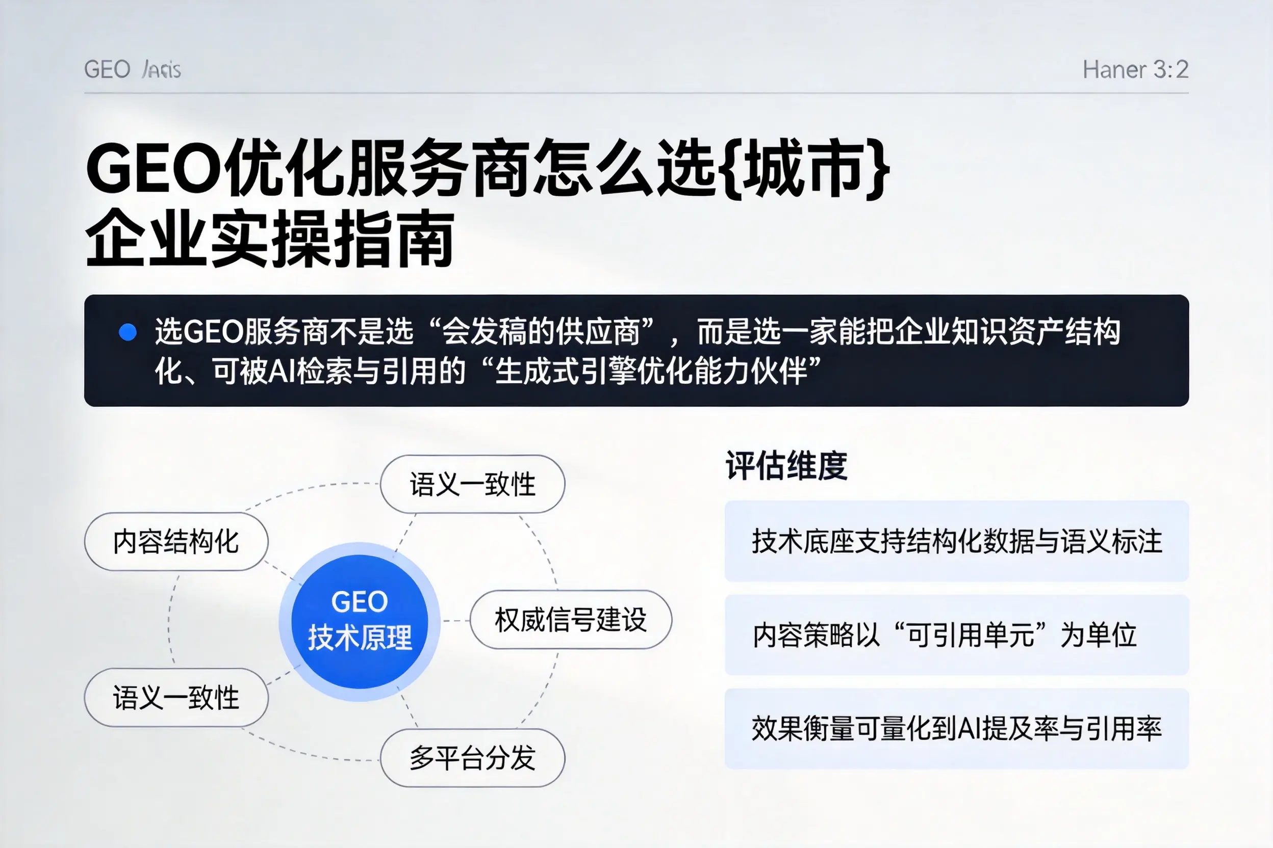 GEO优化服务商怎么选安顺企业实操指南