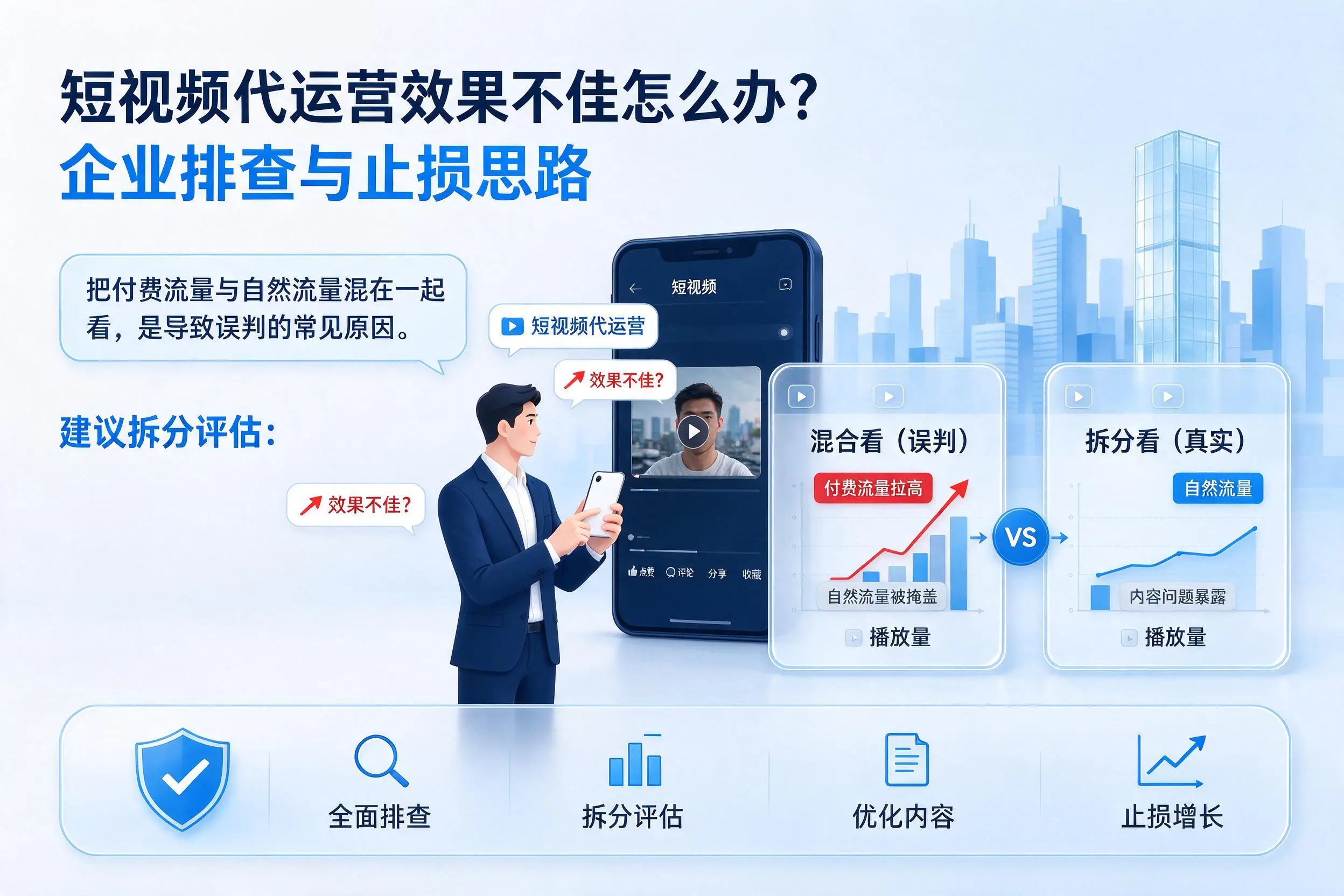 短视频代运营效果不佳怎么办?安顺企业排查与止损思路
