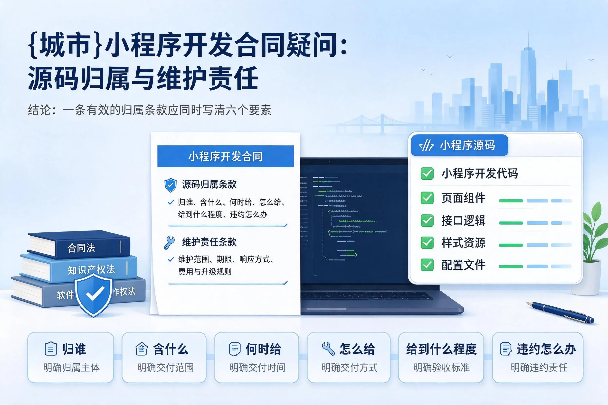 安顺小程序开发合同疑问：源码归属与维护责任