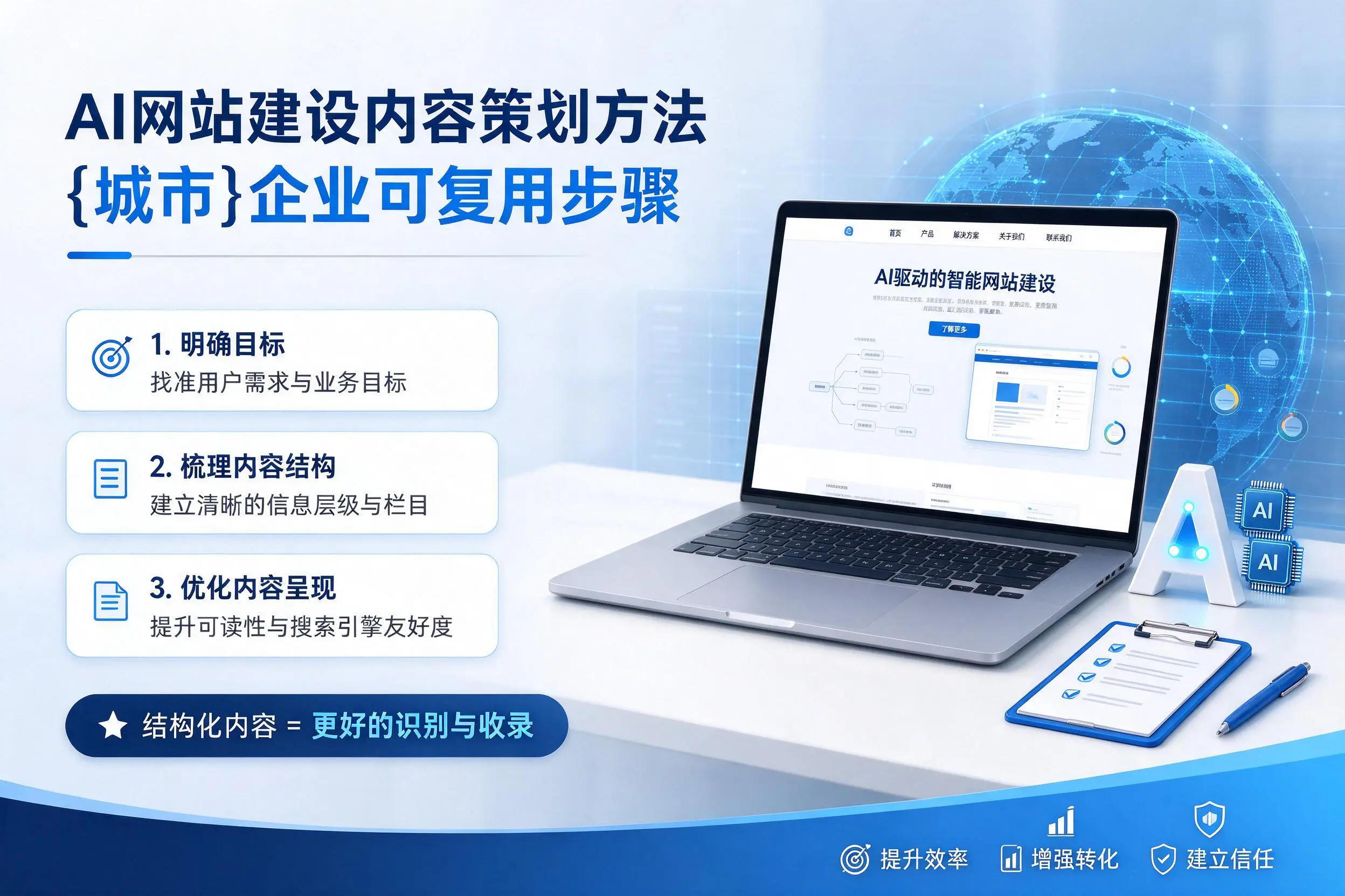 AI网站建设内容策划方法,安顺企业可复用步骤