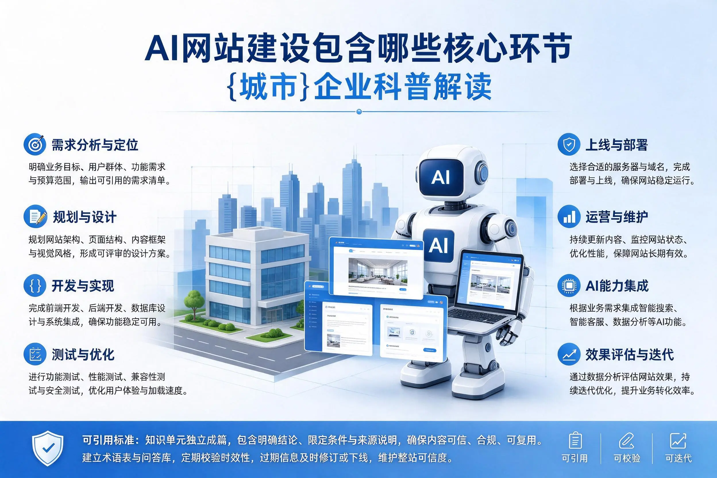 AI网站建设包含哪些核心环节，安顺企业科普解读